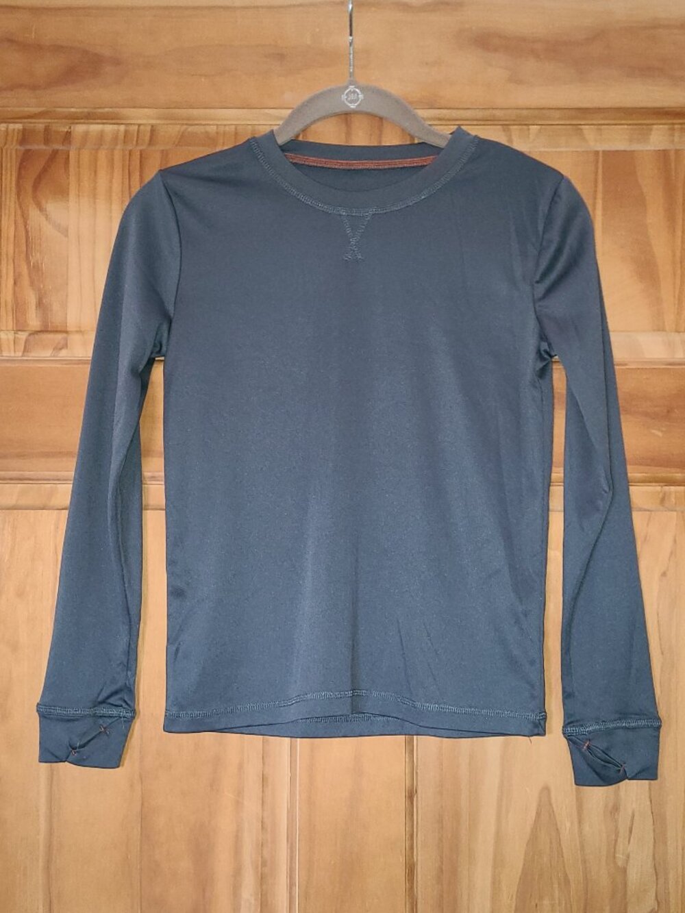 5/$30 Boys Climatesmart Dark Gray Long Sleeve Shirt